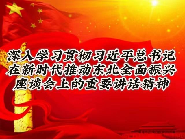 深入学习贯彻习近平总书记在辽宁考察时的重要讲话精神