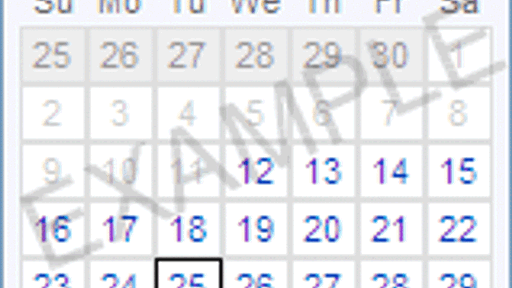 Yahoo! UI Library: Calendar