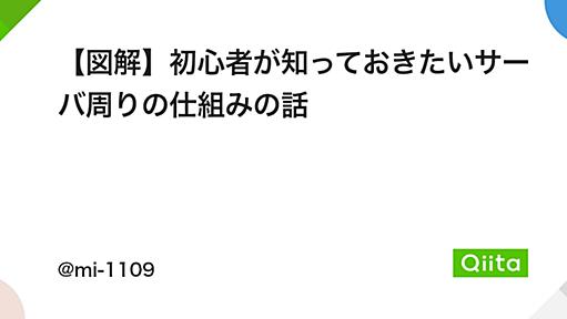 【図解】初心者が知っておきたいサーバ周りの仕組みの話 - Qiita