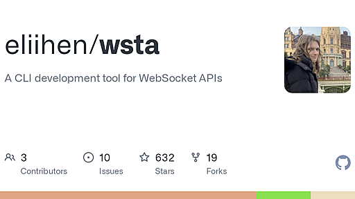 GitHub - eliihen/wsta: A CLI development tool for WebSocket APIs