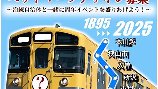 川越鉄道開業130周年記念企画 「川越鉄道開業130周年を沿線自治体で盛りあげよう！」