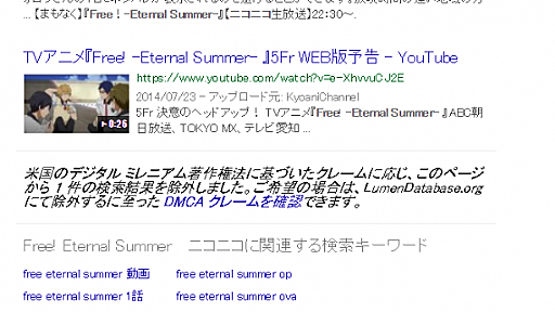 DMCA(デジタルミレニアム著作権法)で権利を持ったページが削除 - 辻正浩のブログ(Web > SEO)