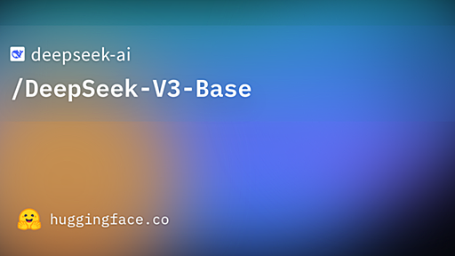 deepseek-ai/DeepSeek-V3-Base · Hugging Face