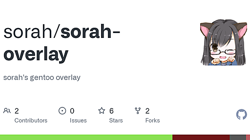 GitHub - sorah/sorah-overlay: sorah's gentoo overlay