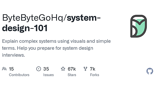 GitHub - ByteByteGoHq/system-design-101: Explain complex systems using visuals and simple terms. Help you prepare for system design interviews.