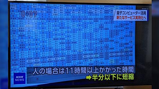 量子コンピュータがシフト表の割り当てに使われてるらしいが地味すぎへんか？→めっちゃくちゃ助かるらしい