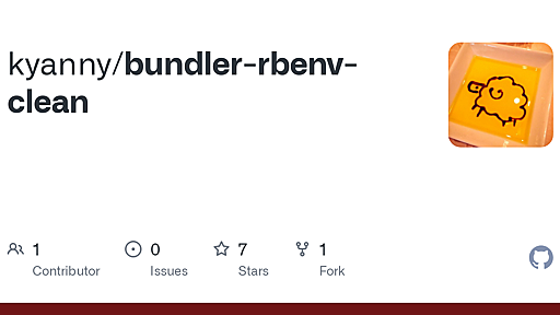 GitHub - kyanny/bundler-rbenv-clean