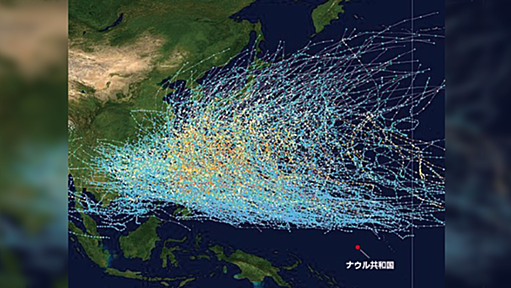 台風の回転は“コリオリ力”によって生じるものなので、赤道付近では台風が出来ない…こうやって可視化されるとなかなかすごい「日本試されてるな」