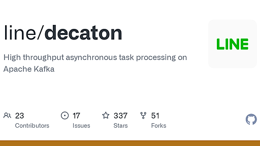 GitHub - line/decaton: High throughput asynchronous task processing on Apache Kafka