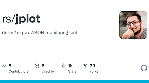 GitHub - rs/jplot: iTerm2 expvar/JSON monitoring tool