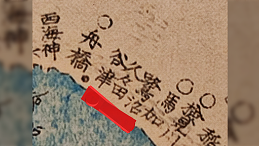 伊能忠敬の古地図見てたら「津田沼」の意外な由来がまんま載ってて面白い「知らなかった」「たまたまかと思ったら…」