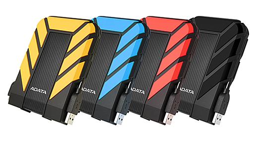 ADATA、防水防塵耐衝撃の外付けHDDなど