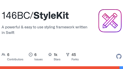 GitHub - 146BC/StyleKit: A powerful & easy to use styling framework written in Swift