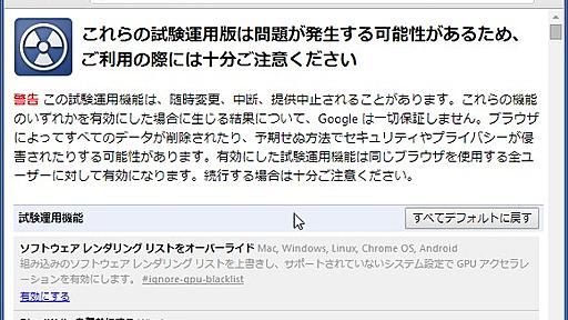 ブラウザの隠し設定（試験運用機能）の使い方－Chrome, FireFox, Opera, Vivaldi編 - ほげぴよ日記