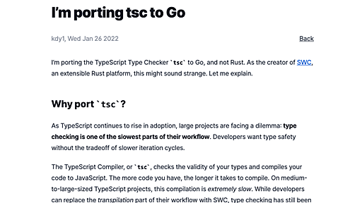 tscをGoに移植 | POSTD