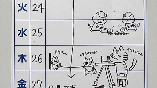 遺跡発掘調査の現場「猫の絵がかわいい」と地域で話題に　土を掘ったり測量したり…でもニャぜ猫を?　垂水