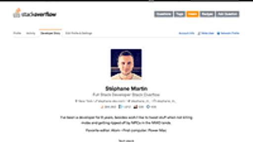 Stack Overflowが「Developer Story」をリリース。エンジニアのための新しいオンライン履歴書