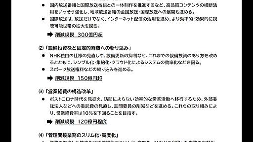 NHK、スポーツ放映権料削減を公式表明。