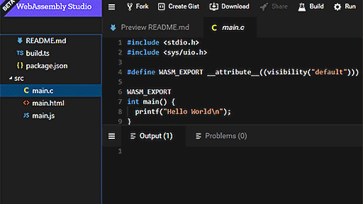 Mozillaが「WebAssembly Studio」発表。C/Rust/AssemblyScript対応のオンラインIDE