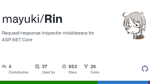 GitHub - mayuki/Rin: Request/response Inspector middleware for ASP.NET Core