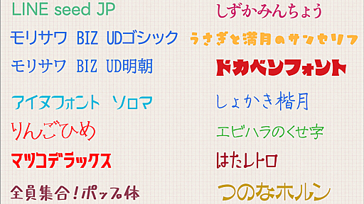 2022年も新しいフリーフォントがたくさんリリースされました！ 2022年、日本語の新作フリーフォントのまとめ