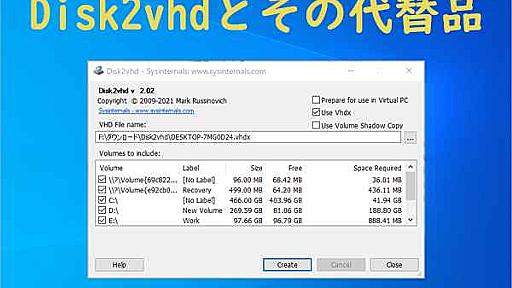 Disk2vhdで物理ディスクをVHDファイルに変換する方法 - MiniTool Partition Wizard