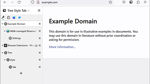 ツリー型タブ (Tree Style Tab) :: Firefox Add-ons