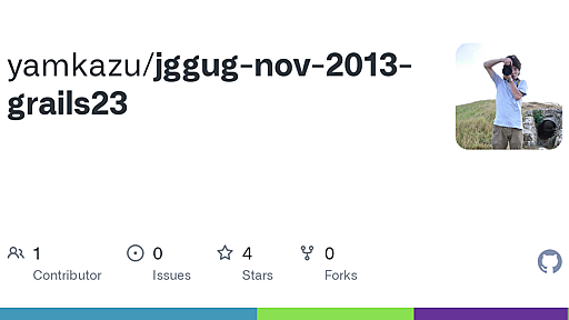 GitHub - yamkazu/jggug-nov-2013-grails23