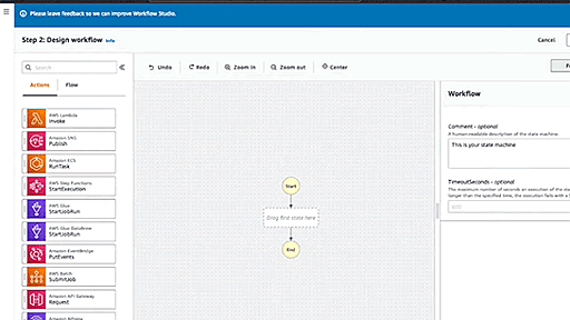 AWS、ローコード開発ツール「AWS Step Functions Workflow Studio」リリース。サーバレスアプリをビジュアルプログラミング