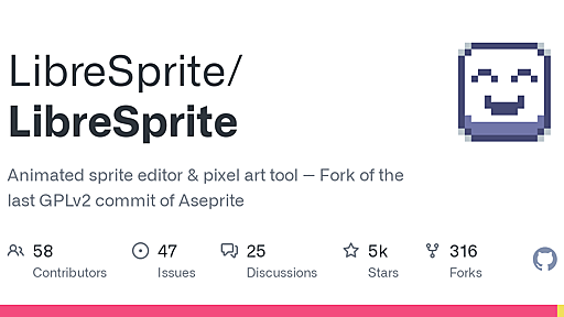 GitHub - LibreSprite/LibreSprite: Animated sprite editor & pixel art tool -- Fork of the last GPLv2 commit of Aseprite