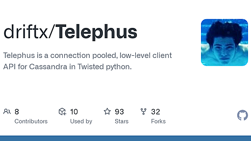 GitHub - driftx/Telephus: Telephus is a connection pooled, low-level client API for Cassandra in Twisted python.